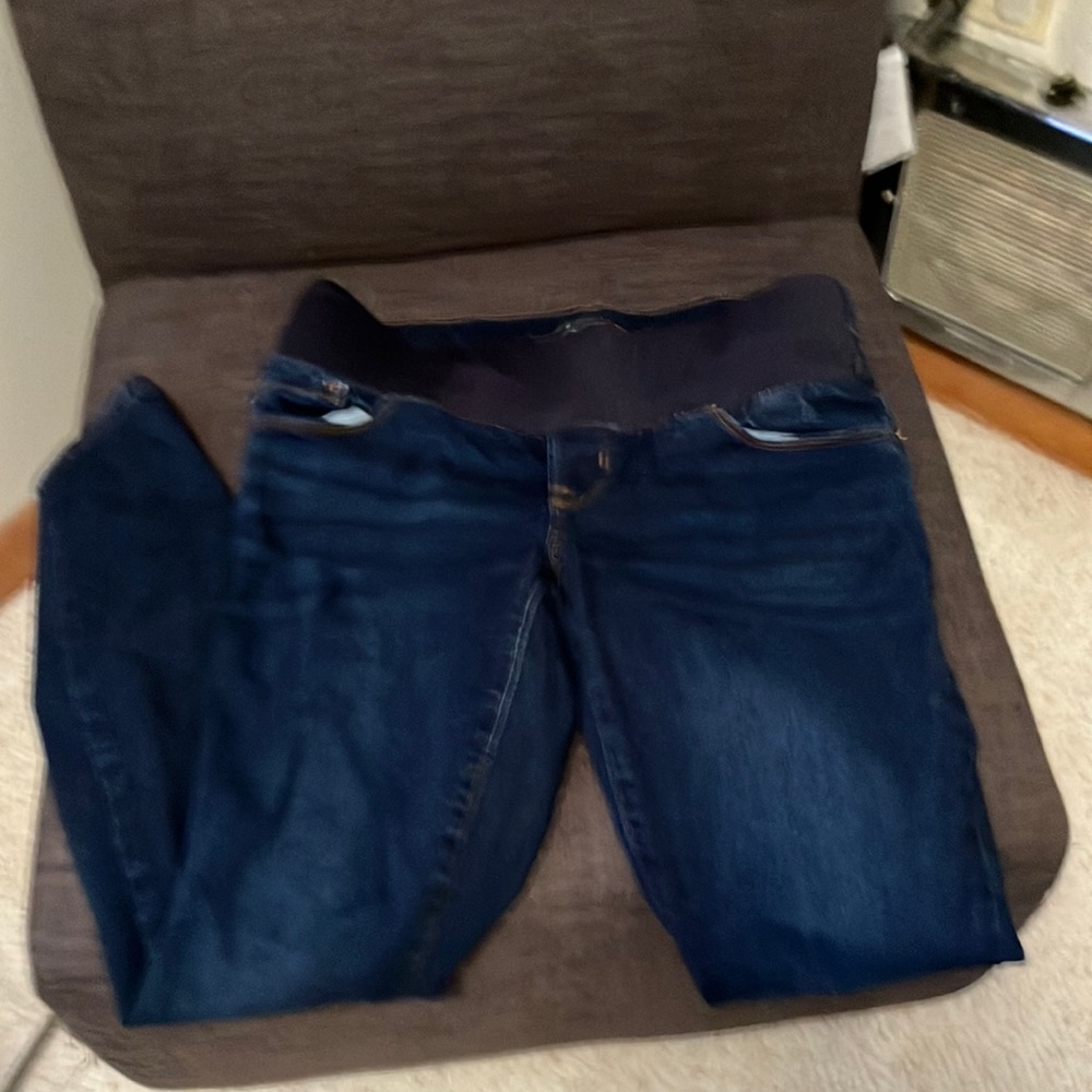 Old navy maternity dark jeans